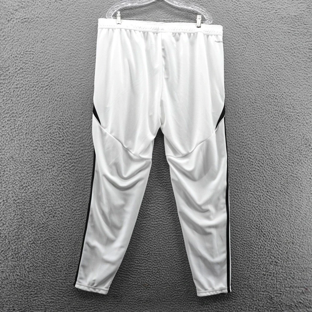 Adidas Tiro 24 Training Pants Mens 2XL White Black Soccer Joggers IV7268 NEW